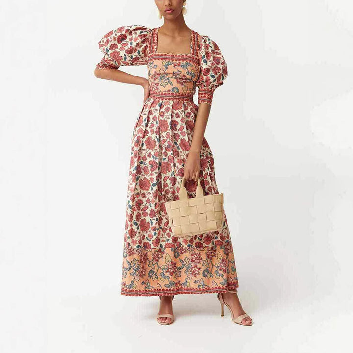 (Cross-border trading), skirt, set, Amazon, European style, square neckline