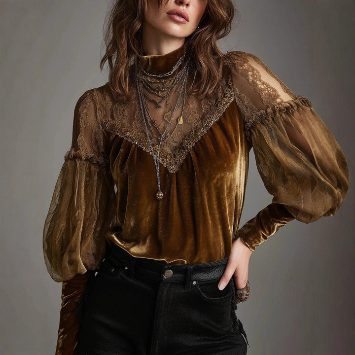 ADRIANA TURTLE-NECK TOP