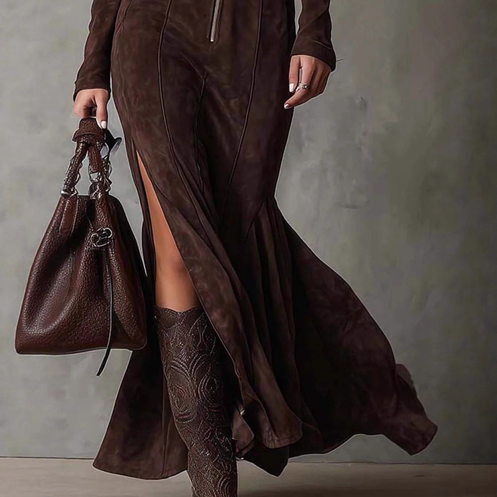 PETRA SUEDE DRESS