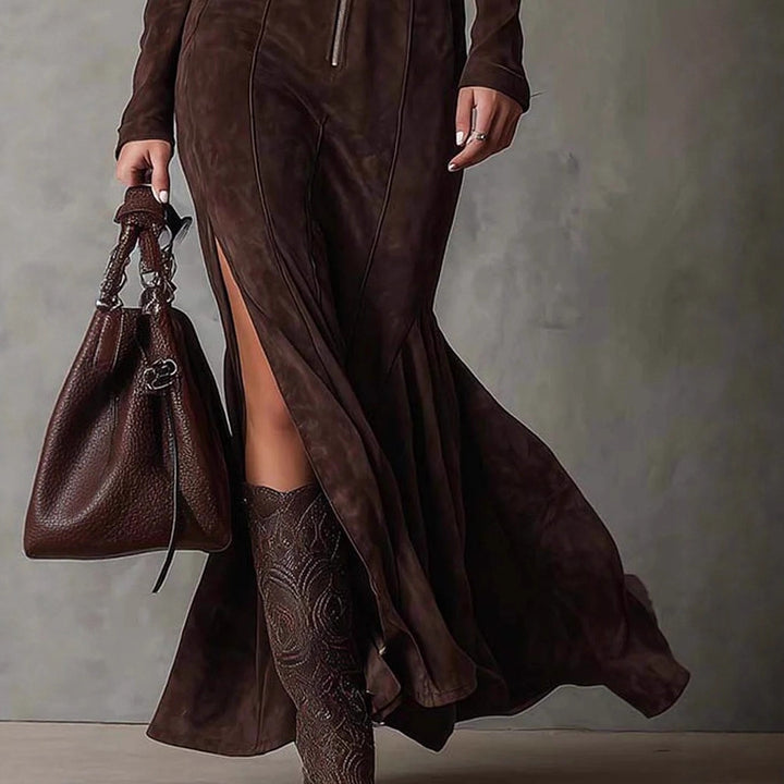 PETRA SUEDE DRESS