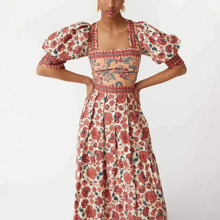 (Cross-border trading), skirt, set, Amazon, European style, square neckline