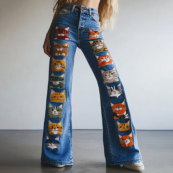 BELLA FLORAL BOHO JEANS