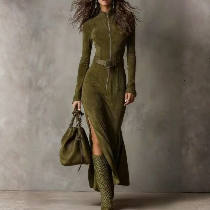 PETRA SUEDE DRESS