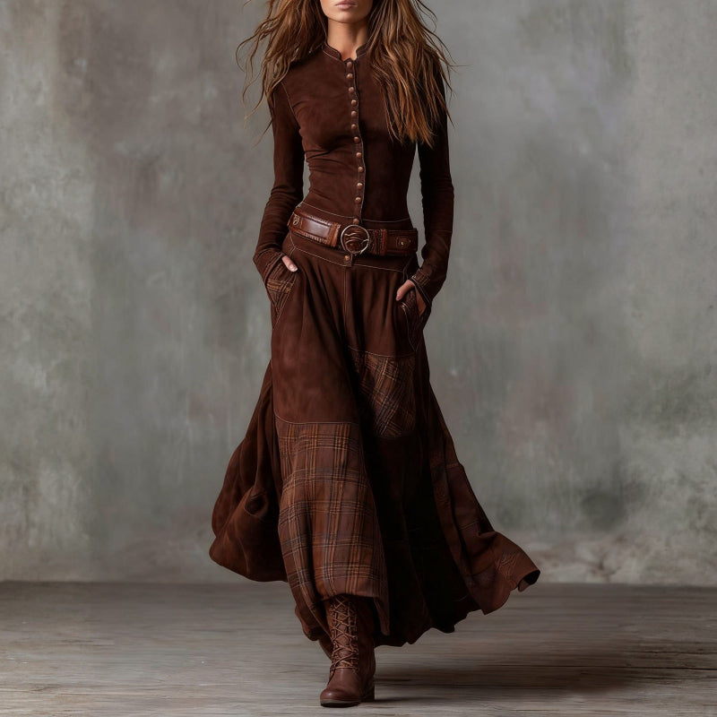 ERICA SUEDE DRESS