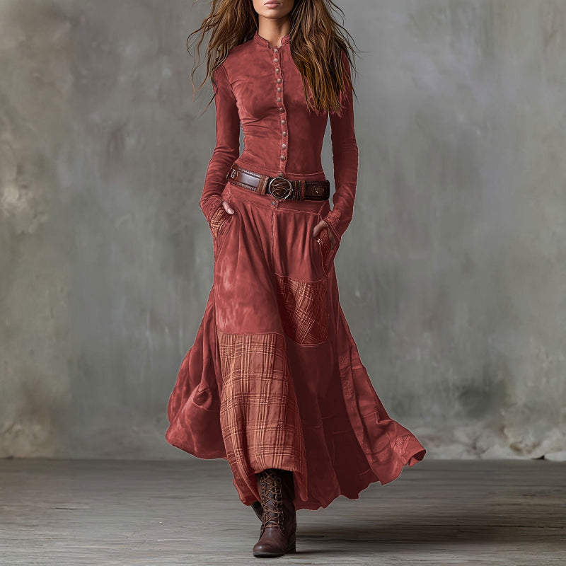 ERICA SUEDE DRESS