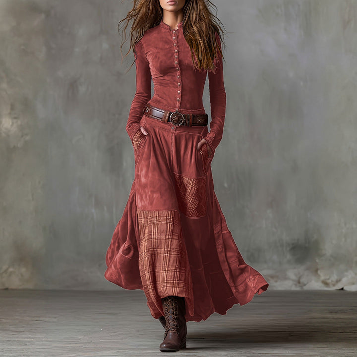 ERICA SUEDE DRESS